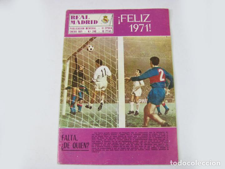 Coleccionismo deportivo: REVISTA DEL REAL MADRID. SEGUNDA &Eacute;POCA. ENERO DE 1971 N&ordm; 248. BOLET&Iacute;N INFORMATIVO