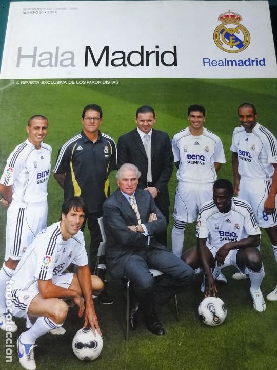 Sports collectibles: REVISTA + SUPLEMENTO. REAL MADRID CLUB DE F&Uacute;TBOL. HALA. N&ordm; 20 SEPTIEMBRE 2006 REYES DIARRA. 400GR