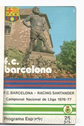 Sports collectibles: PROGRAMA ESPORTIU F.C.BARCELONA 1977
