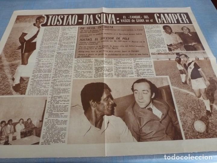 Collezionismo sportivo: PAGINAS CENTRALES DICEN(22-8-72) GAMPER-72 BORUSSIA,C.S.K., BAR&Ccedil;A Y VASCO DA GAMA, TOSTAO Y DA SILVA