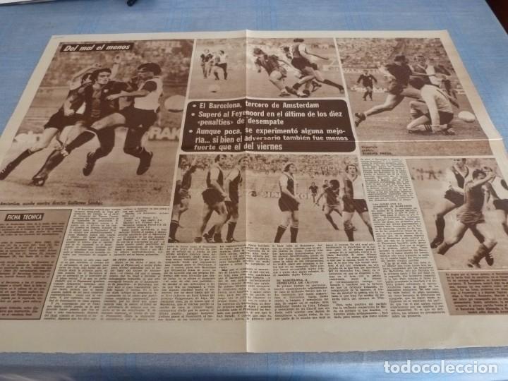 Collezionismo sportivo: PAGINAS CENTRALES DICEN(11-8-75)PE&Ntilde;AROL GANA TERESA HERRERA,BAR&Ccedil;A TERCERO EN TROFEO AMSTERDAM