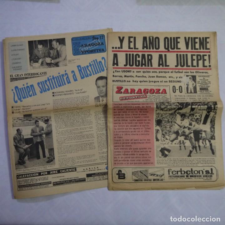 Coleccionismo deportivo: ZARAGOZA DEPORTIVA. PERI&Oacute;DICO+SUPLEMENTO - LUNES 7 DE ABRIL DE 1969 - N&Uacute;MERO 869
