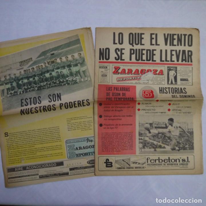 Coleccionismo deportivo: ZARAGOZA DEPORTIVA. PERI&Oacute;DICO+SUPLEMENTO - LUNES 4 DE AGOSTO DE 1969 - N&Uacute;MERO 866