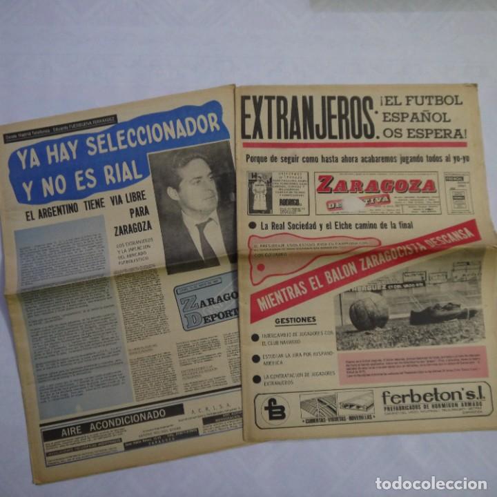 Coleccionismo deportivo: ZARAGOZA DEPORTIVA. PERI&Oacute;DICO+SUPLEMENTO - LUNES 19 DE MAYO DE 1969 - N&Uacute;MERO 875