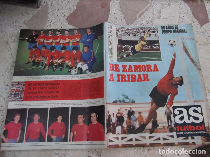 Collectionnisme sportif: as futbol numero extraordinario, 50 a&ntilde;os de equipo nacional, 1920-1970, de zamoa a iribar