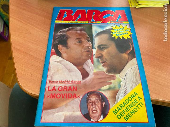 Coleccionismo deportivo: LA SAGA DEL BAR&Ccedil;A BARCELONA N&ordm; 4 A&Ntilde;O II 1983 CON MARADONA INCLUYE POSTER MARCOS (COIB209