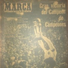 Coleccionismo deportivo: MARCA 1960 -- CAMPEÓN DE CAMPEONES -- REAL MADRID 5 VS PEÑAROL 1 -- INTERCONTINENTAL. Lote 301092568