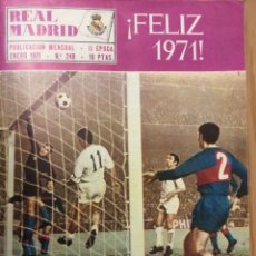 Coleccionismo deportivo: REVISTA REAL MADRID Nº 248 DE ENERO DE 1971