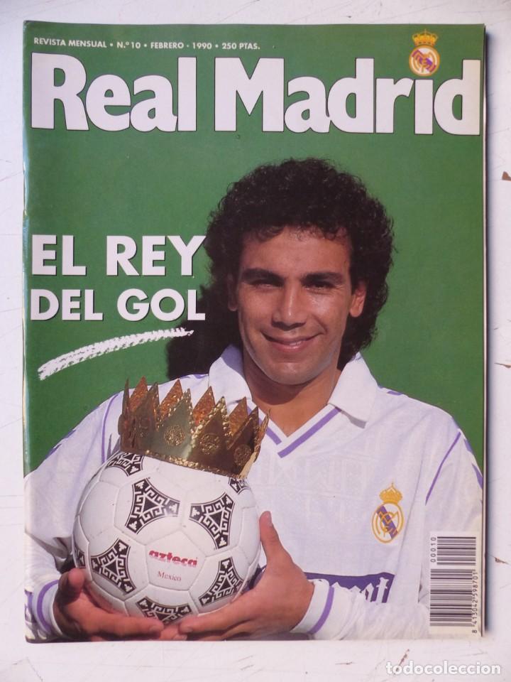 Coleccionismo deportivo: REAL MADRID, REVISTA MENSUAL - 10 REVISTAS, AÑOS 1990-1991, VER FOTOS ADICIONALES - Foto 3 - 302373638