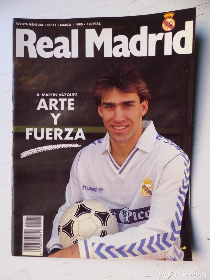 Coleccionismo deportivo: REAL MADRID, REVISTA MENSUAL - 10 REVISTAS, AÑOS 1990-1991, VER FOTOS ADICIONALES - Foto 4 - 302373638
