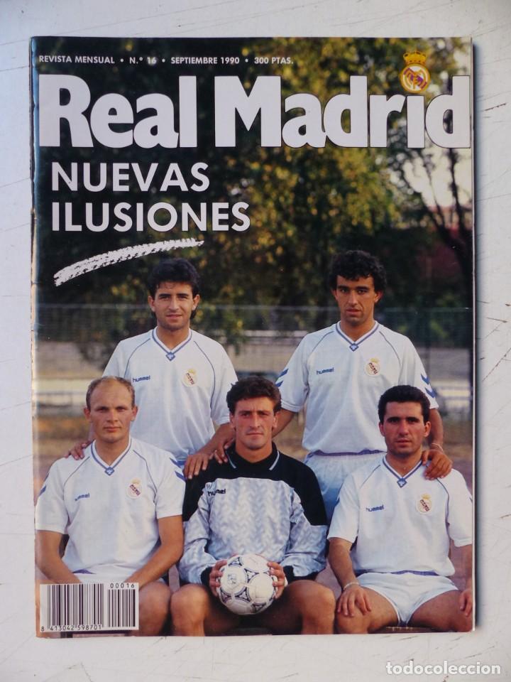 Coleccionismo deportivo: REAL MADRID, REVISTA MENSUAL - 10 REVISTAS, AÑOS 1990-1991, VER FOTOS ADICIONALES - Foto 5 - 302373638