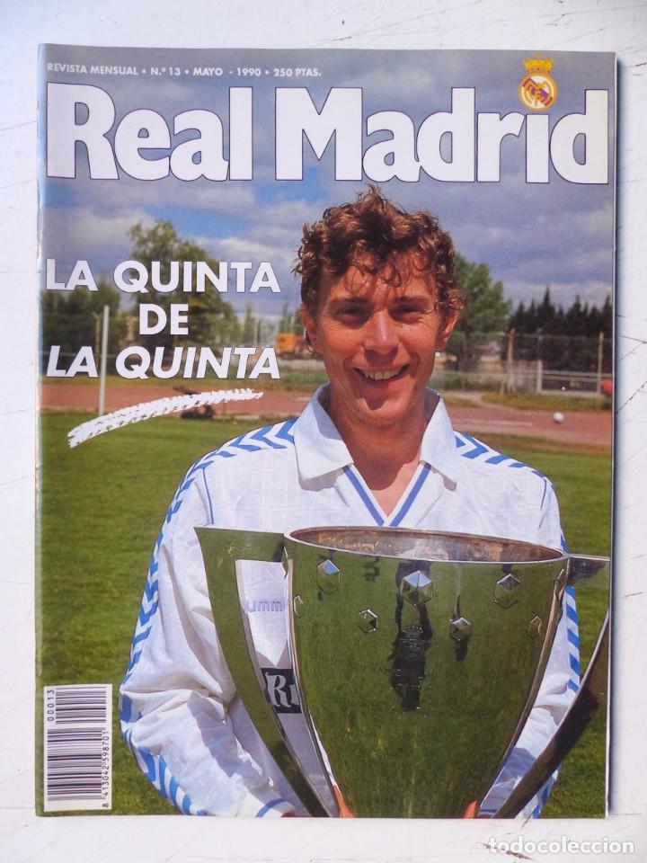Coleccionismo deportivo: REAL MADRID, REVISTA MENSUAL - 10 REVISTAS, AÑOS 1990-1991, VER FOTOS ADICIONALES - Foto 8 - 302373638