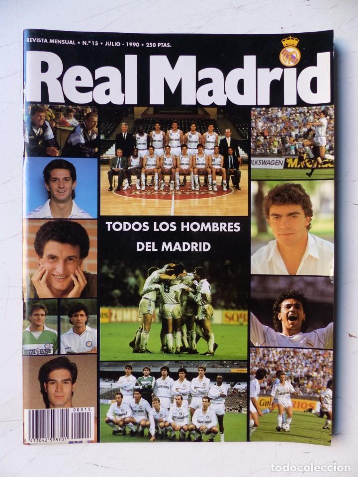 Coleccionismo deportivo: REAL MADRID, REVISTA MENSUAL - 10 REVISTAS, AÑOS 1990-1991, VER FOTOS ADICIONALES - Foto 10 - 302373638