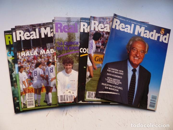 REAL MADRID, REVISTA MENSUAL - 8 REVISTAS, AÑOS 1989, VER FOTOS ADICIONALES (Coleccionismo Deportivo - Revistas y Periódicos - otros Fútbol)