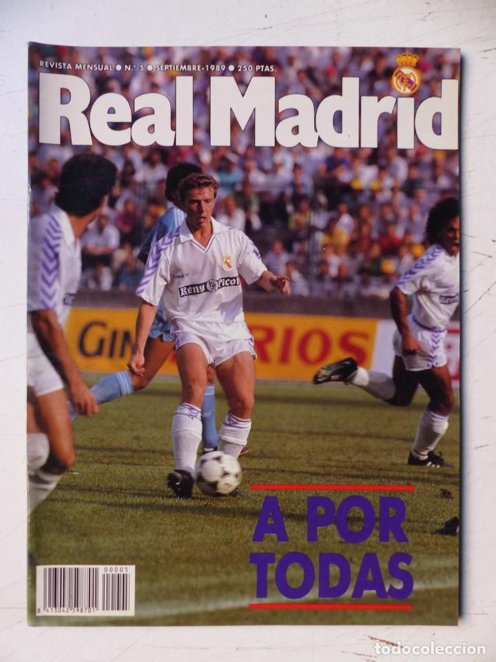 Coleccionismo deportivo: REAL MADRID, REVISTA MENSUAL - 8 REVISTAS, AÑOS 1989, VER FOTOS ADICIONALES - Foto 3 - 302374113