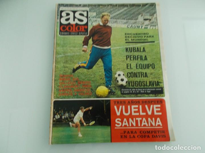 Coleccionismo deportivo: AS COLOR N&ordm;112 A&Ntilde;O 1973 POSTER CENTRAL AT.BILBAO CAMPEON DE COPA 1973 N&ordm; 108