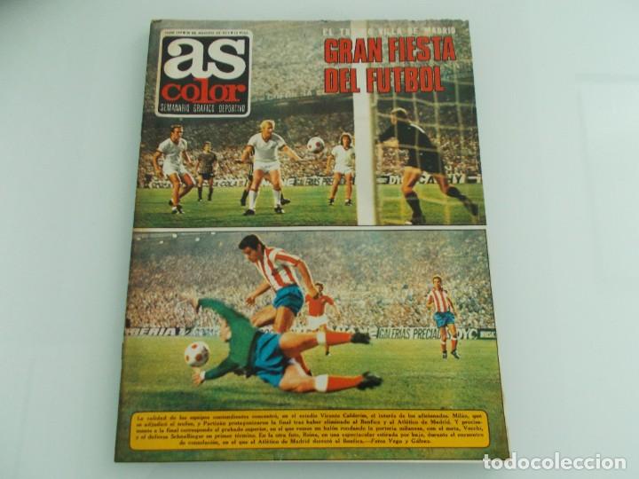 Coleccionismo deportivo: AS COLOR N&ordm;119 A&Ntilde;O 1973 POSTER CENTRAL ATLETICO DE MADRID N&ordm;115
