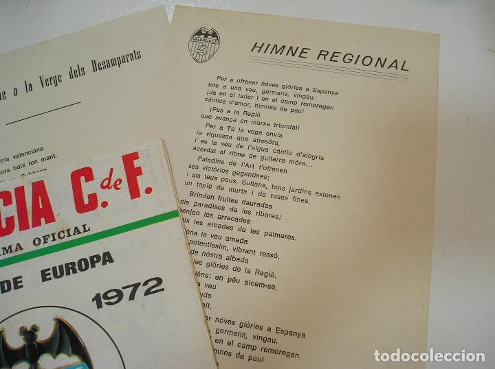 Coleccionismo deportivo: PROGRAMA OFICIAL COPA DE EUROPA 1971 1972 VALENCIA CF US LUXEMBURGO U S 19 AGOSTO - Foto 6 - 304501813