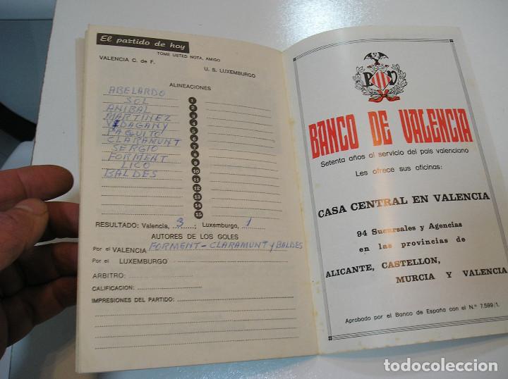 Coleccionismo deportivo: PROGRAMA OFICIAL COPA DE EUROPA 1971 1972 VALENCIA CF US LUXEMBURGO U S 19 AGOSTO - Foto 12 - 304501813