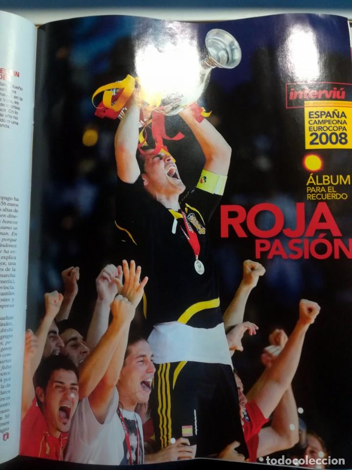 Sports collectibles: ALBUM PARA EL RECUERDO ESPA&Ntilde;A CAMPE&Oacute;N EUROCOPA POSTER PROCEDENTE DE INTERVIU N&deg; 1680 2008