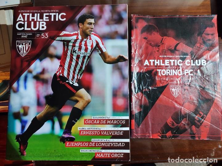 Collectionnisme sportif: LOTE 2 REVISTAS ATHLETIC, RECORTE DE REVISTA Y L&Aacute;MINA DEL LIBRO DE ORO DEL ATHLETIC