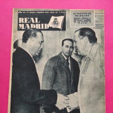 Coleccionismo deportivo: BOLETIN REVISTA OFICIAL REAL MADRID 1956 Nº 67 COPA DE EUROPA 55/56 PARTIZAN BELGRADO - RIVER PLATE