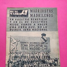 Collectionnisme sportif: BOLETIN REVISTA OFICIAL REAL MADRID 1957 Nº 81 NIZA COPA DE EUROPA 56/57 POSTER MANCHESTER UNITED. Lote 311343293