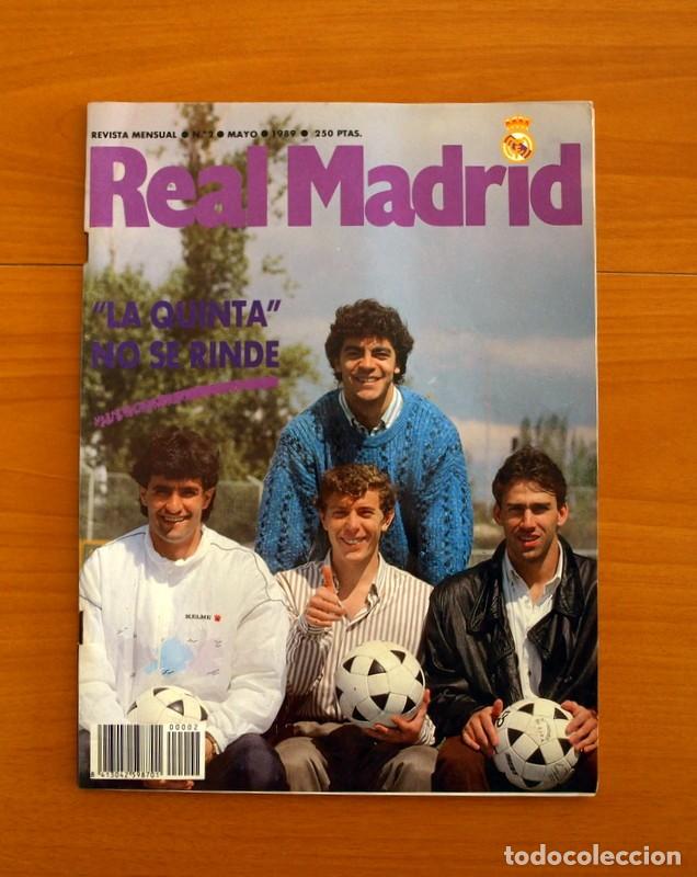 Coleccionismo deportivo: Real Madrid - Revista Mensual N&ordm; 2, A&ntilde;o 1989 - La Quinta del Buitre no se rinde