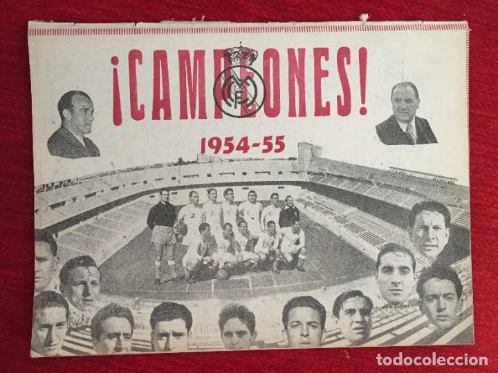 Sammelleidenschaft Sport: PROGRAMA OFICIAL EL BALON DEDICADA A LOS CAMPEONES DE LIGA REAL MADRID 1954 1955