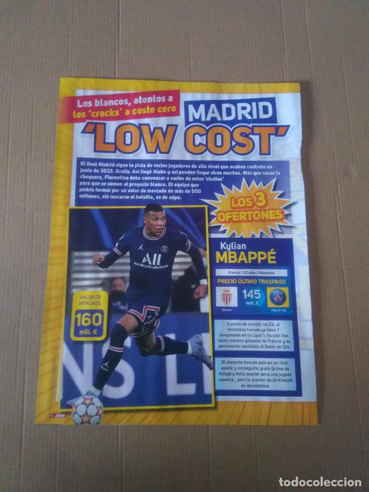 Coleccionismo deportivo: MBAPPE PSG REPORTAJE 1 P&Aacute;G REVISTA JUG&Oacute;N + OYARZABAL REAL SOCIEDAD ESPA&Ntilde;A CON DATOS
