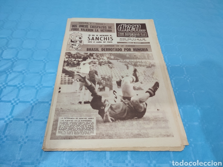 Sports collectibles: DICEN N&deg; 450. 16/07/1966. ESPA&Ntilde;A SUIZA MUNDIAL INGLATERRA.