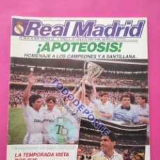 Coleccionismo deportivo: REVISTA OFICIAL REAL MADRID Nº 454 ESPECIAL CAMPEON DE LIGA 87/88 RESUMEN PLANTILLA 1987/1988