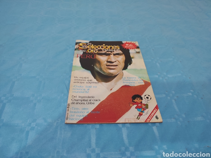 Coleccionismo deportivo: MUNDIAL ESPA&Ntilde;A 82 PER&Uacute; CON P&Oacute;STER N&deg; 6.