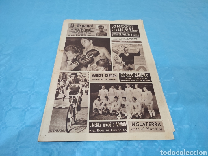 Collezionismo sportivo: 02/06/1966. ZARAGOZA CAMPE&Oacute;N COPA ESPA&Ntilde;OL TORNEO CUIDAD TUR&Iacute;N ESPECIAL SELECCI&Oacute;N INGLATERRA.