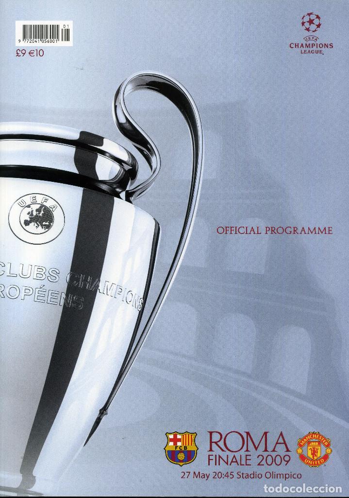 Coleccionismo deportivo: PROGRAMA OFICIAL FINAL CHAMPIONS 2009 - Foto 1