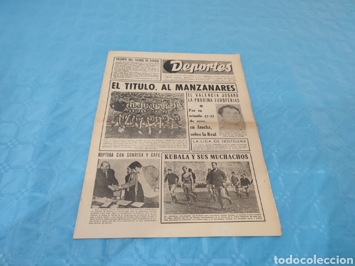 Coleccionismo deportivo: 20/04/1970. ATL&Eacute;TICO MADRID CAMPE&Oacute;N LIGA.