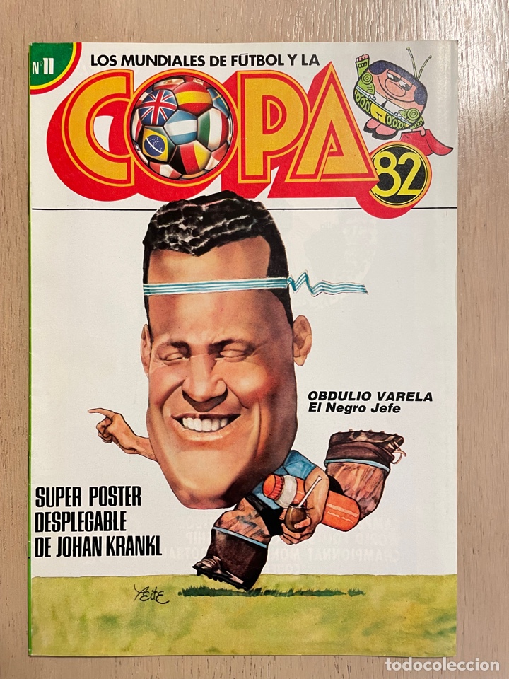 Coleccionismo deportivo: Los mundiales de f&uacute;tbol y la Copa 82. N&uacute;mero 11. P&oacute;ster Krankl. Chile. M&eacute;xico 70. Obdulio Varela.