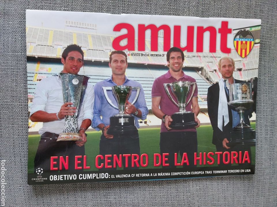Sports collectibles: REVISTA 125 OFICIAL VALENCIA CF AMUNT INCLUYE POSTER
