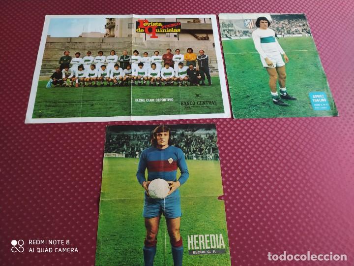 Coleccionismo deportivo: ELCHE POSTER REVISTA QUINIELAS PUEBLO REGALO HEREDIA Y GOMEZ VOGLINO DE AS COLOR