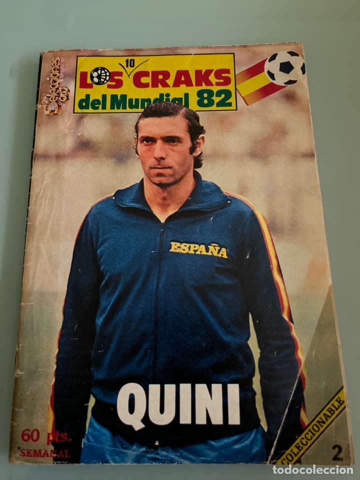 Coleccionismo deportivo: 1982 Quini Los cracks del mundial con poster
