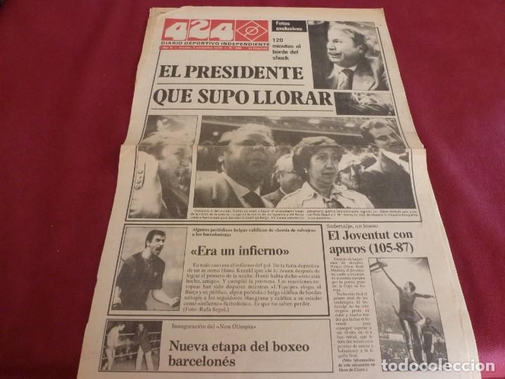 Collezionismo sportivo: DIARIO 424(3-11-78)BAR&Ccedil;A 3 ANDERLECHT 0 !!! EL PRESIDENTE QUE SUPO LLORAR !!!