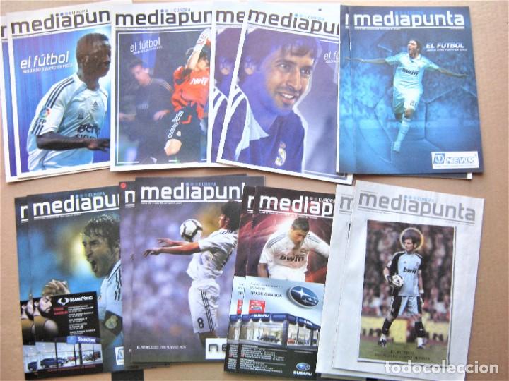 Sports collectibles: LOTE 32 PROGRAMA REAL MADRID CHAMPIONS LEAGUE Y LIGA REVISTA MEDIAPUNTA MAGAZINE L27R