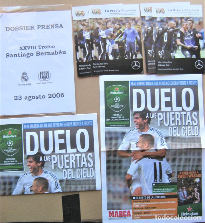 Collezionismo sportivo: LOTE 11 PROGRAMA REAL MADRID DIFERENTES REVISTA MAGAZINE PROGRAMMA RIVISTA L28R