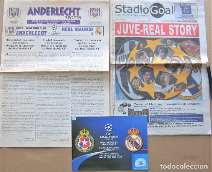 Sports collectibles: LOTE 9 PROGRAMA REAL MADRID DIFERENTES RIVALES EN EUROPA / DE VISITANTE MAGAZINE PROGRAMMA L30