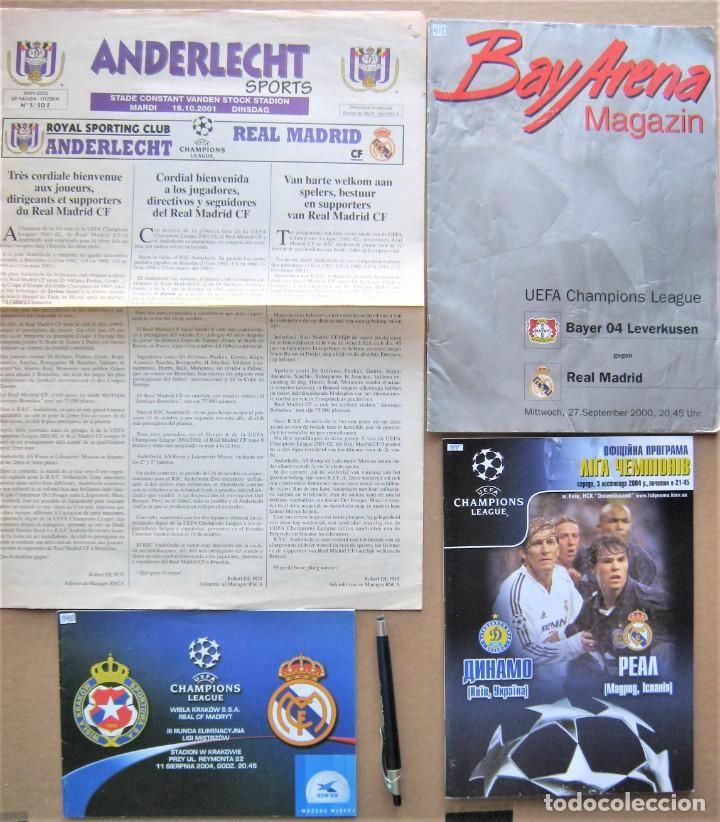 Sports collectibles: LOTE 9 PROGRAMA REAL MADRID DIFERENTES RIVALES EN EUROPA / DE VISITANTE MAGAZINE PROGRAMMA L31R