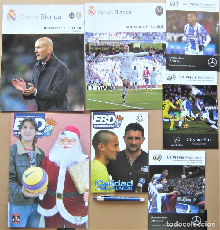 Collectionnisme sportif: LOTE 7 PROGRAMA SD EIBAR GUIPUZCOA Vs REAL MADRID CD LEGANES Y XEREZ CD JEREZ MAGAZINE L55