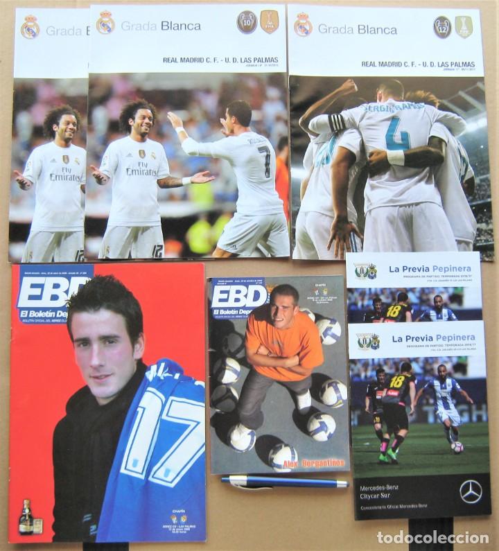 Sports collectibles: LOTE 7 PROGRAMA UD LAS PALMAS GRAN CANARIA DIFE. REVISTA GRADA BLANCA MAGAZINE PROGRAMMA L63