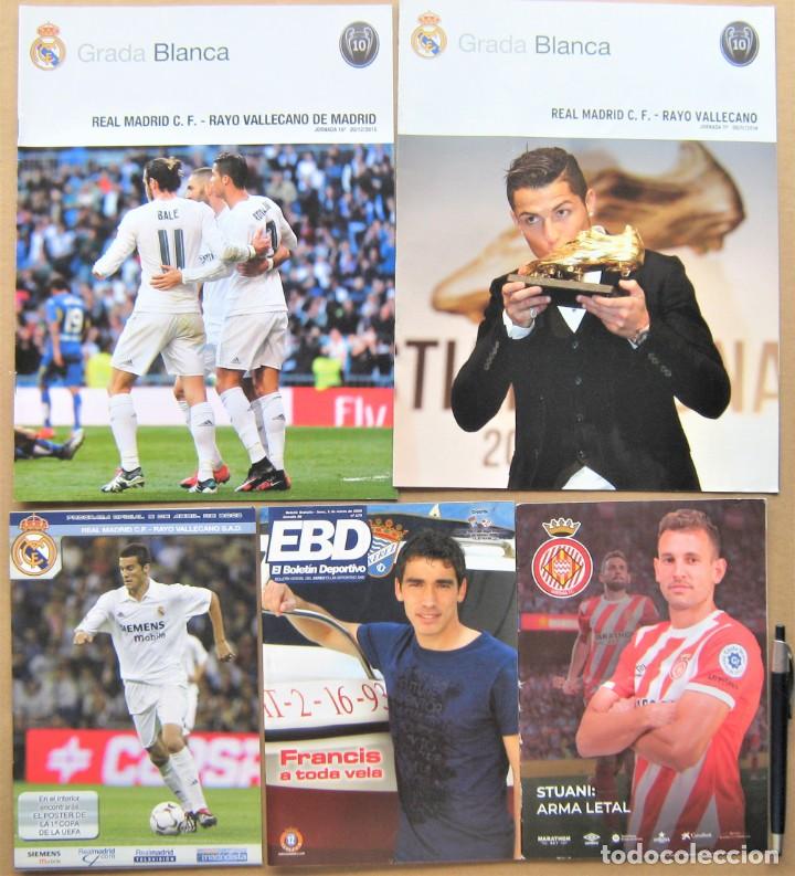 Coleccionismo deportivo: LOTE 11 PROGRAMA RAYO VALLECANO Vs REAL MADRID Y OTROS FUERA REVISTA MAGAZINE PROGRAMMA L76
