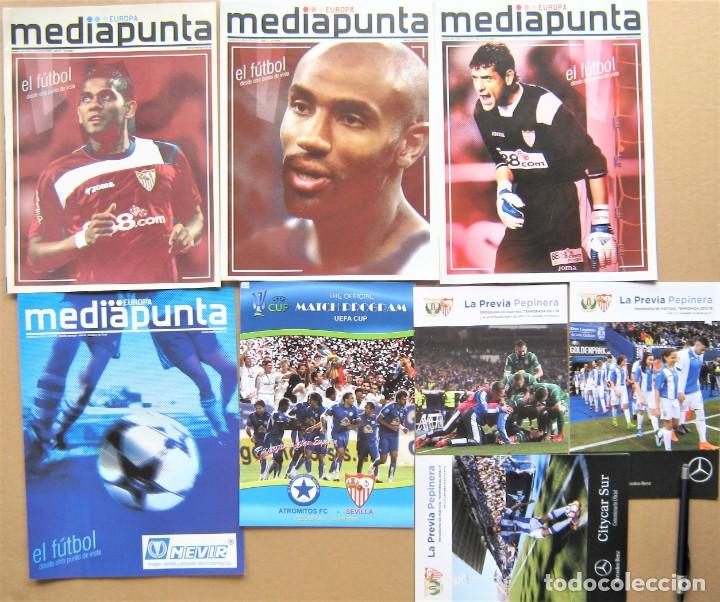 Sports collectibles: LOTE 8 PROGRAMA SEVILLA FC EN EUROPA + CD LEGANES LIGA COPA REVISTA MAGAZINE PROGRAMMA L89R