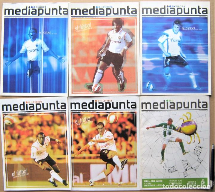 Sports collectibles: LOTE 15 PROGRAMA VALENCIA CF DIFER. REVISTA MEDIAPUNTA LIGA Y EUROPA Y + MAGAZINE PROGRAMMA L94